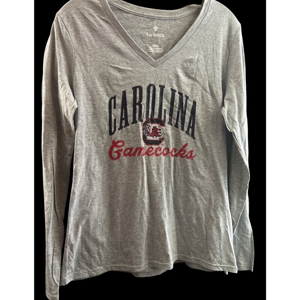 Women’s South Carolina Gamecocks Long Sleeve V Neck T-Shirt Size Medium